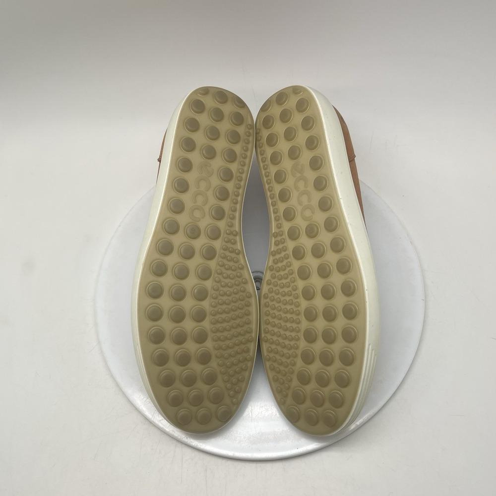 Ecco Soft 7 Short Zip Bootie Womens EU 41 US 10-10.5 Cashmere Tan Leather Shoes - Picture 9 of 10